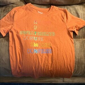 Cat & Jack Orange Fall Graphic Tee